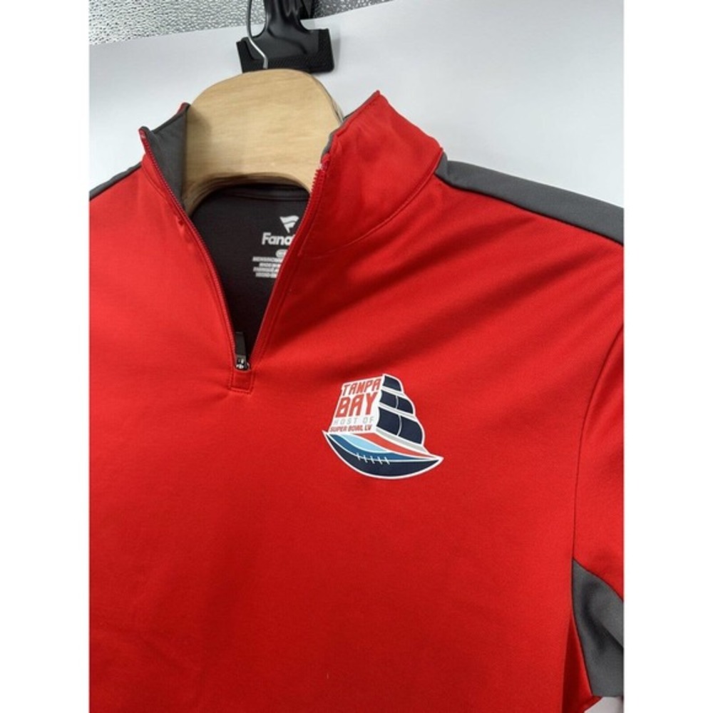 Fanatics Ambassador Pullover Tampa Bay Super Bowl LV Adult Medium Red‎ NFL Bucs - Picture 2 of 9